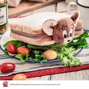 TOM and JERRY FUNNY ART Caught in the Bread Original Pouch Jerry BOOK